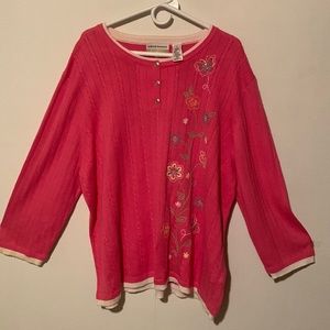 Alfred Dunner Women’s Long Sleeve Sweater